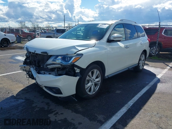 2019 Nissan Pathfinder SV z VIN 5N1DR2MN8KC580359, wystawiony jako IAAI lot #41767664 z przebiegiem 66 248 mil mil oraz . Historia ofert i sprzedaży dostępna na DreamBid. Obrazek 17.