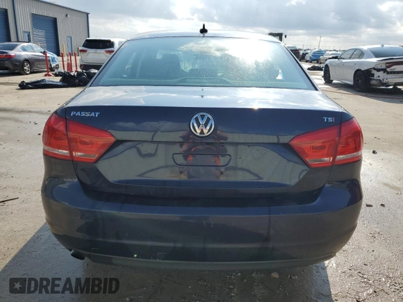 2015 Volkswagen Passat S with VIN 1VWAS7A38FC079955, listed as a Copart auction lot 85233014 with 133,305 mi miles and Salvage title. Bid and sale history available at DreamBid. Image 6.
