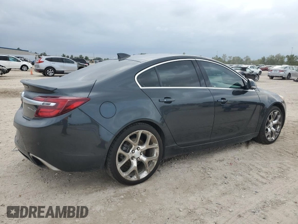 2015 Buick Regal GS with VIN 2G4GT5GX4F9291988, listed as a Copart auction lot 78278384 with 168,480 mi miles and Salvage Title. Bid and sale history available at DreamBid. Image 3.