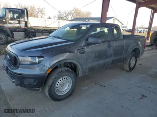 2021 Ford Ranger XL with VIN 1FTER1FH6MLD18854, listed as a Copart auction lot 43165455 with 125,089 mi miles and Salvage Title. Bid and sale history available at carsss.com. Image 1.