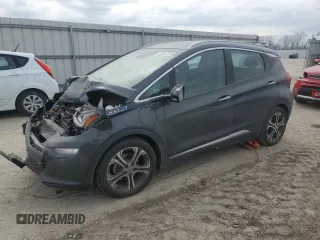2018 Chevrolet Bolt EV Premier with VIN 1G1FX6S09J4111400, listed as a Copart auction lot 47557335 with 0 mi miles and Salvage Title. Bid and sale history available at carsss.com. Image 1.