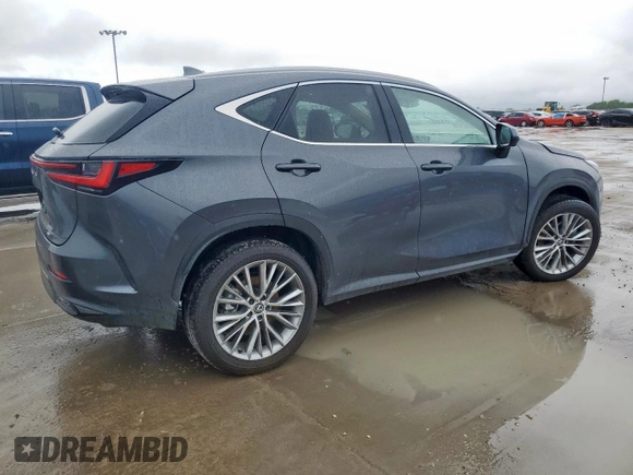 2025 Lexus NX 350 Premium z VIN 2T2GGCEZ7SC077889, wystawiony jako Copart lot #58915805 z przebiegiem 4 501 mil mil oraz Szkoda całkowita • Salvage title. Historia ofert i sprzedaży dostępna na DreamBid. Obrazek 3.