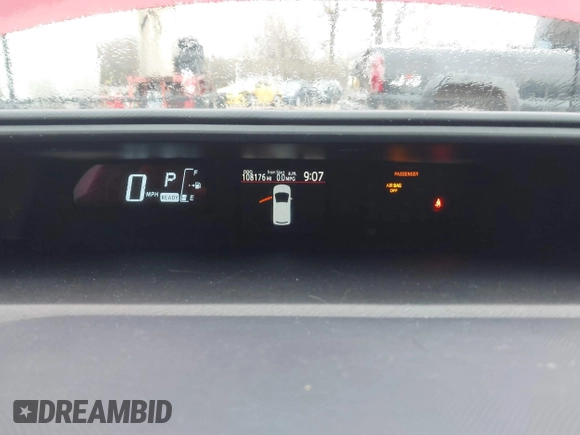 2015 Toyota Prius One with VIN JTDKDTB34F1094294, listed as a IAAI auction lot 41855669 with 108,176 mi miles and . Bid and sale history available at carsss.com. Image 7.
