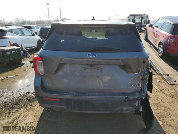 2021 Ford Explorer XLT with VIN 1FMSK8DH0MGA39519, listed as a Copart auction lot 49980545 with 79,830 mi miles and Salvage Title. Bid and sale history available at carsss.com. Image 6.