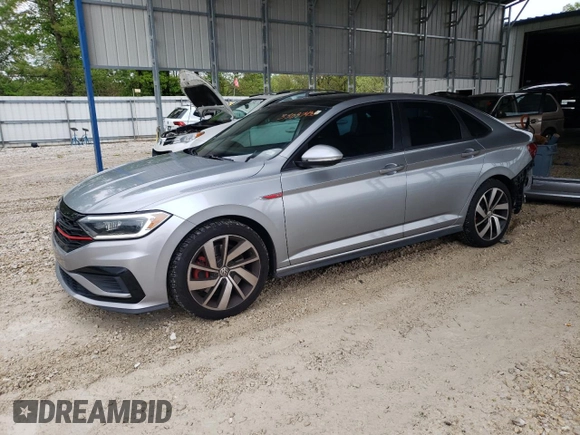 2019 Volkswagen Jetta GLI S z VIN 3VW6T7BU4KM222404, wystawiony jako Copart lot #55097435 z przebiegiem 121 664 mil mil oraz Szkoda całkowita • Salvage title. Historia ofert i sprzedaży dostępna na DreamBid. Obrazek 1.