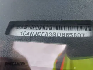 2016 Jeep Compass Latitude с VIN 1C4NJCEA3GD665807, выставлен на аукционе IAAI как лот 42147138 с пробегом 130 244 миль миль и . История ставок и продаж доступна на DreamBid. Изображение 9.