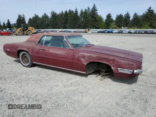 1968 Ford Thunderbird with VIN 8Y84N110921, listed as a Copart auction lot 51260085 with Not Provided miles and Clean Title. Bid and sale history available at DreamBid. Image 4.
