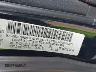 2018 Dodge Durango GT z VIN 1C4RDJDGXJC150724, wystawiony jako IAAI lot #40730678 z przebiegiem 59 332 mil mil oraz . Historia ofert i sprzedaży dostępna na DreamBid. Obrazek 9.