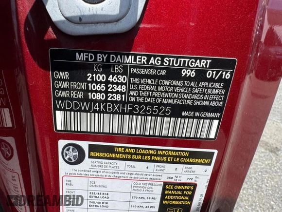 2017 Mercedes-Benz C с VIN WDDWJ4KBXHF32552, выставлен на аукционе Copart как лот 64165705 с пробегом 128 929 миль миль и Чистый • Clean title. История ставок и продаж доступна на DreamBid. Изображение 10.