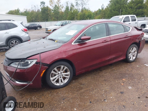 2015 Chrysler 200 Limited with VIN 1C3CCCAB2FN554081, listed as a IAAI auction lot 40832224 with 149,752 mi miles. Bid and sale history available at carsss.com. Image 2.