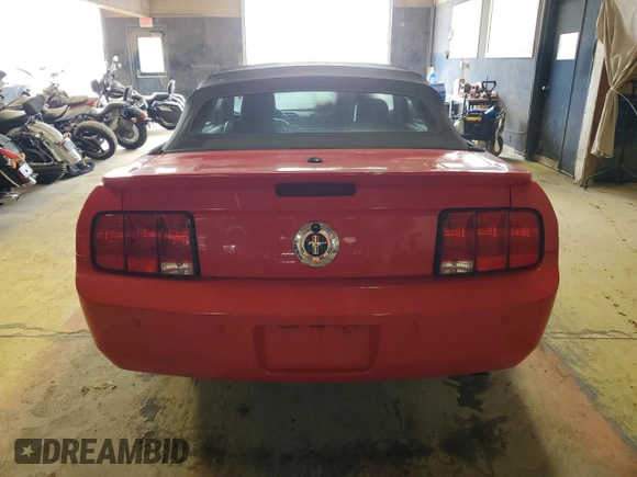 2007 Ford Mustang Deluxe with VIN 1ZVFT84NX75329658, listed as a Copart auction lot 60537385 with Not provided miles and Salvage title. Bid and sale history available at DreamBid. Image 6.