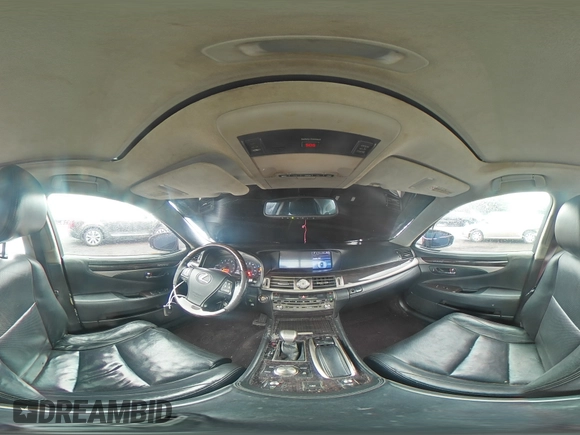 2013 Lexus LS 460 L with VIN JTHDL5EF5D5005883, listed as a Copart auction lot 74558384 with 242,906 mi miles and Salvage title. Bid and sale history available at DreamBid. Image 13.