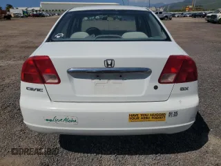 2001 Honda Civic DX with VIN 2HGES16291H533834, listed as a Copart auction lot 45401585 with 71,250 mi miles and Clean Title. Bid and sale history available at carsss.com. Image 6.
