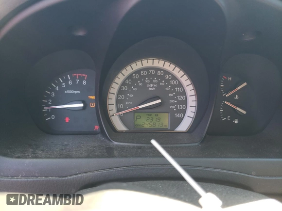 2009 Kia Spectra EX with VIN KNAFE221395026165, listed as a Copart auction lot 73715994 with 245,813 mi miles and Salvage Title. Bid and sale history available at carsss.com. Image 9.