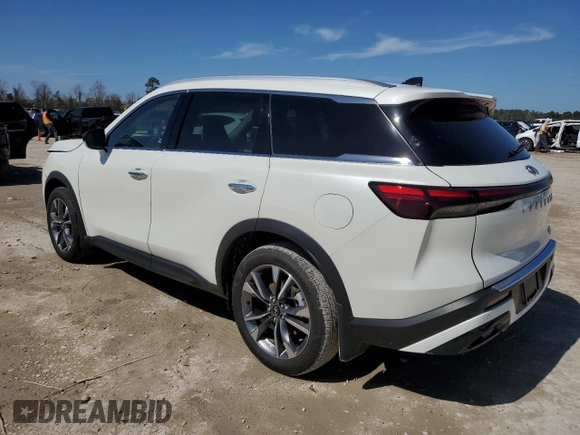 2024 Infiniti QX60 Luxe с VIN 5N1DL1FR6RC345884, выставлен на аукционе Copart как лот 45394685 с пробегом 7 497 миль миль и Списание • Salvage title. История ставок и продаж доступна на DreamBid. Изображение 2.