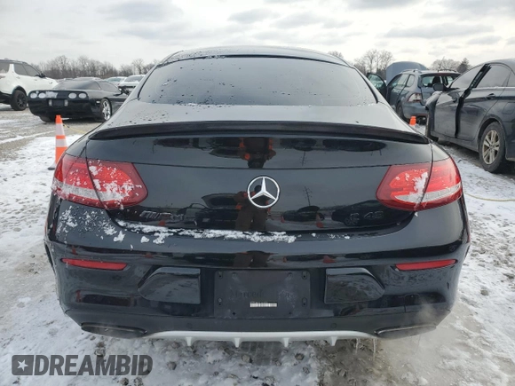 2018 Mercedes-Benz C 43 AMG with VIN WDDWJ6EB2JF658850, listed as a Copart auction lot 45236975 with 106,784 mi miles and Salvage Title. Bid and sale history available at DreamBid. Image 6.
