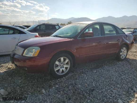 2005 Mercury Montego Luxury with VIN 1MEFM40165G611078, listed as a Copart auction lot 75092254 with 179,456 mi miles and Salvage Title. Bid and sale history available at carsss.com. Image 1.