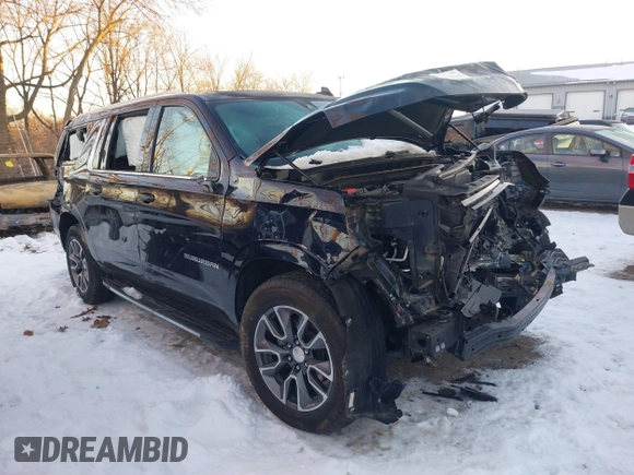 2022 Chevrolet Suburban LT with VIN 1GNSKCKD9NR108079, listed as a IAAI auction lot 41305503 with 76,580 mi miles and . Bid and sale history available at DreamBid. Image 1.
