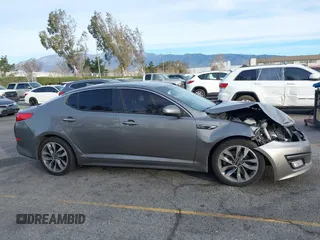 2014 Kia Optima SX Turbo with VIN 5XXGR4A63EG291596, listed as a IAAI auction lot 41385491 with 265,017 mi miles and . Bid and sale history available at DreamBid. Image 13.