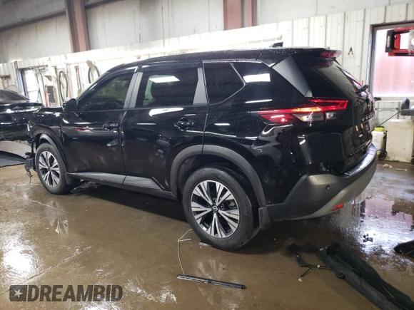 2022 Nissan Rogue SV with VIN 5N1BT3BB8NC717277, listed as a Copart auction lot 46154015 with 28,356 mi miles and Salvage Title. Bid and sale history available at carsss.com. Image 2.