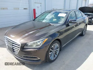 2015 Hyundai Genesis 3.8L with VIN KMHGN4JE3FU023383, listed as a IAAI auction lot 41865758 with 159,435 mi miles. Bid and sale history available at carsss.com. Image 18.