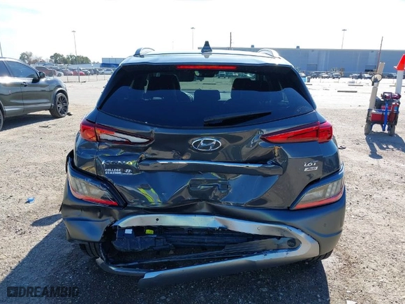 2023 Hyundai Kona Limited with VIN KM8K5CA38PU050101, listed as a IAAI auction lot 41270266 with 6,461 mi miles. Bid and sale history available at carsss.com. Image 16.