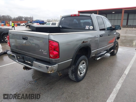 2007 Dodge Ram 2500 SLT with VIN 1D7KS28D77J589595, listed as a IAAI auction lot 41184592 with 166,490 mi miles. Bid and sale history available at carsss.com. Image 4.
