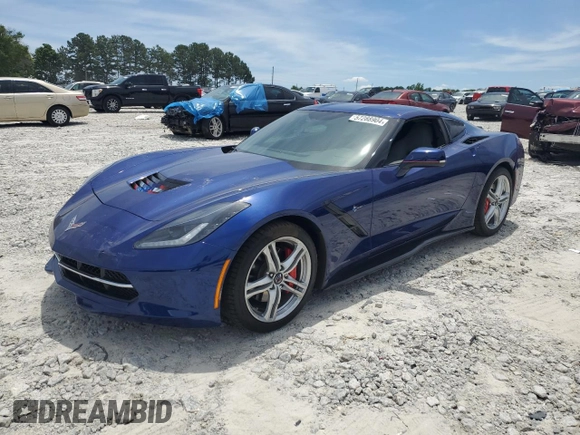 2017 Chevrolet Corvette 1LT with VIN 1G1YB2D71H5121353, listed as a Copart auction lot 57288904 with 56,200 mi miles. Bid and sale history available at carsss.com. Image 1.