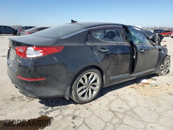 2015 Kia Optima SX Turbo with VIN 5XXGR4A61FG505020, listed as a Copart auction lot 46655565 with 56,939 mi miles and Clean Title. Bid and sale history available at carsss.com. Image 3.