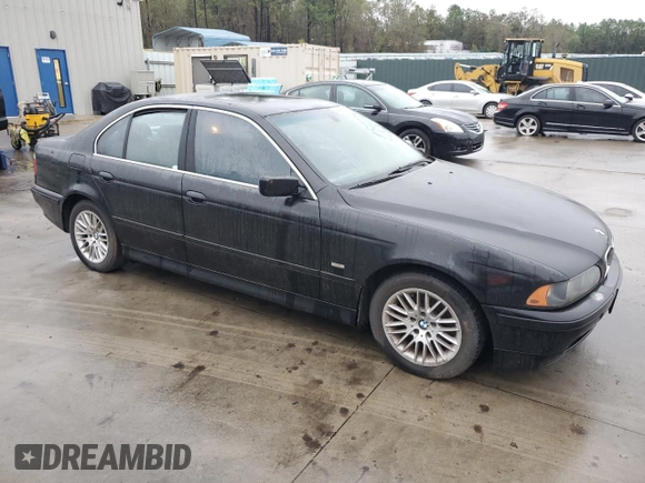 2003 BMW 5 Series 530iA with VIN WBADT63403CK37047, listed as a Copart auction lot 79614074 with 164,261 mi miles and Salvage Title. Bid and sale history available at carsss.com. Image 4.