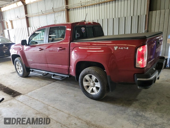 2018 GMC Canyon 4WD SLE z VIN 1GTG6CENXJ1132259, wystawiony jako Copart lot #49834865 z przebiegiem 88 262 mil mil oraz Szkoda całkowita • Salvage title. Historia ofert i sprzedaży dostępna na DreamBid. Obrazek 2.