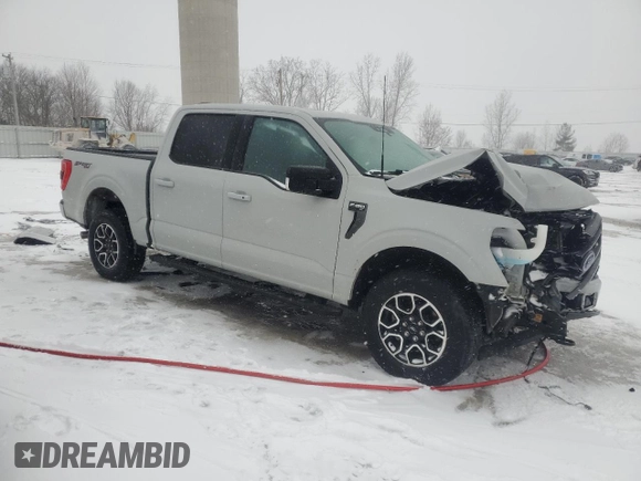 2023 Ford F-150 XL with VIN 1FTFW1E85PKD04873, listed as a Copart auction lot 44853635 with 33,438 mi miles and Non Repairable. Bid and sale history available at carsss.com. Image 4.