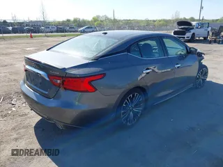 2017 Nissan Maxima SR with VIN 1N4AA6AP1HC387058, listed as a IAAI auction lot 42112287 with 128,460 mi miles and . Bid and sale history available at DreamBid. Image 4.