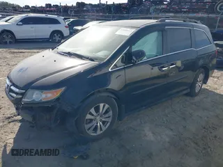 2015 Honda Odyssey EX-L with VIN 5FNRL5H65FB088106, listed as a IAAI auction lot 41880915 with 176,539 mi miles and . Bid and sale history available at carsss.com. Image 2.
