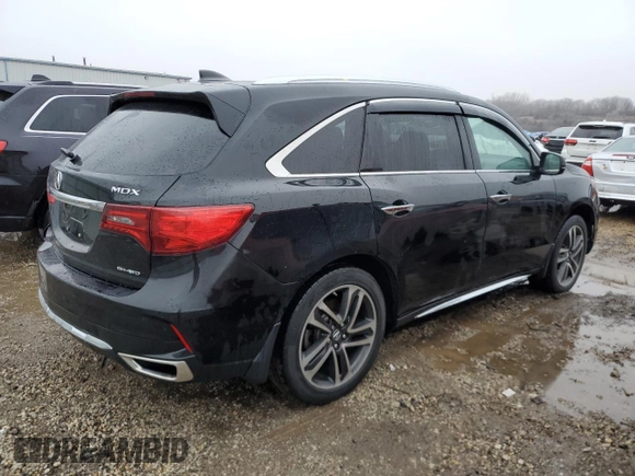 2017 Acura MDX w/Advance Pkg with VIN 5FRYD4H80HB001699, listed as a Copart auction lot 42324475 with 146,707 mi miles and Salvage Title. Bid and sale history available at carsss.com. Image 3.