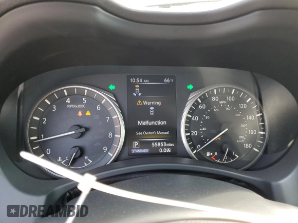 2020 Infiniti Q50 3.0t SPORT with VIN JN1EV7AP0LM200839, listed as a Copart auction lot 74919434 with 55,853 mi miles and Salvage Title. Bid and sale history available at carsss.com. Image 9.