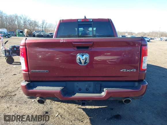 2019 Ram 1500 Big Horn/Lone Star with VIN 1C6SRFFT2KN647936, listed as a IAAI auction lot 41294403 with 123,834 mi miles. Bid and sale history available at carsss.com. Image 16.
