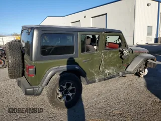 2021 Jeep Wrangler Unlimited Rubicon with VIN 1C4HJXFN9MW584171, listed as a Copart auction lot 78895184 with Not Provided miles and Salvage Title. Bid and sale history available at DreamBid. Image 3.