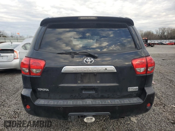 2008 Toyota Sequoia Platinum with VIN 5TDBY67A88S007953, listed as a Copart auction lot 85374204 with 183,832 mi miles and Salvage Title. Bid and sale history available at carsss.com. Image 6.