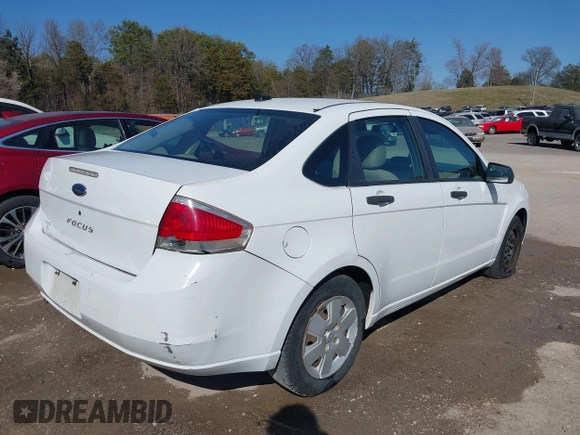 2008 Ford Focus S with VIN 1FAHP34N18W287160, listed as a IAAI auction lot 41783852 with 134,986 mi miles. Bid and sale history available at carsss.com. Image 4.