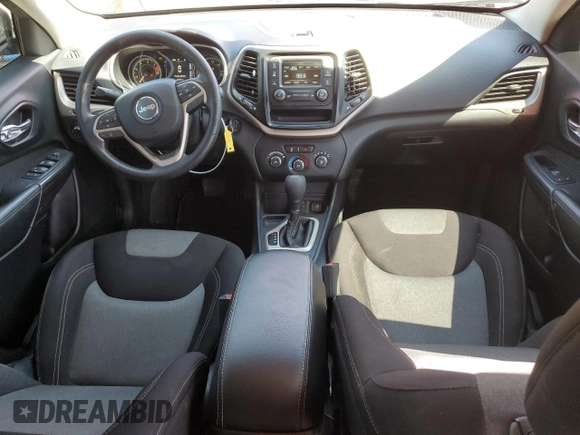 2017 Jeep Cherokee Sport with VIN 1C4PJLAB9HW503404, listed as a Copart auction lot 53154415 with 100,329 mi miles and Salvage title. Bid and sale history available at DreamBid. Image 8.