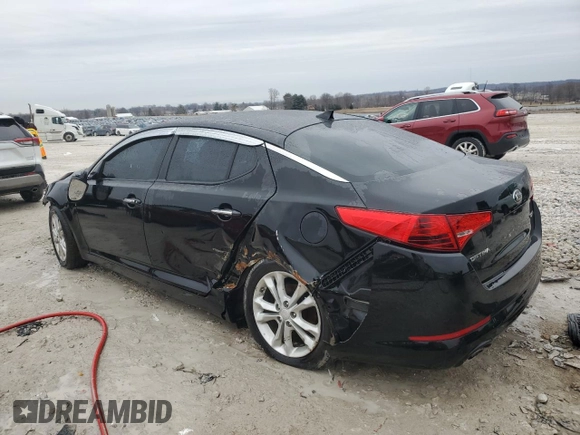 2013 Kia Optima EX with VIN 5XXGN4A71DG241766, listed as a Copart auction lot 47257755 with 56,088 mi miles and Clean Title. Bid and sale history available at carsss.com. Image 2.
