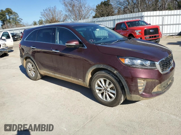 2020 Kia Sorento LX V6 with VIN 5XYPGDA57LG618541, listed as a Copart auction lot 85207814 with 85,435 mi miles and Salvage Title. Bid and sale history available at carsss.com. Image 4.