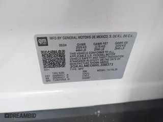2024 GMC Terrain SLE with VIN 3GKALMEG6RL338371, listed as a IAAI auction lot 42111146 with 23,174 mi miles. Bid and sale history available at carsss.com. Image 9.
