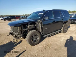 2019 Chevrolet Tahoe LS with VIN 1GNSCAKC3KR368076, listed as a Copart auction lot 46339485 with 77,963 mi miles and Salvage title. Bid and sale history available at DreamBid. Image 1.