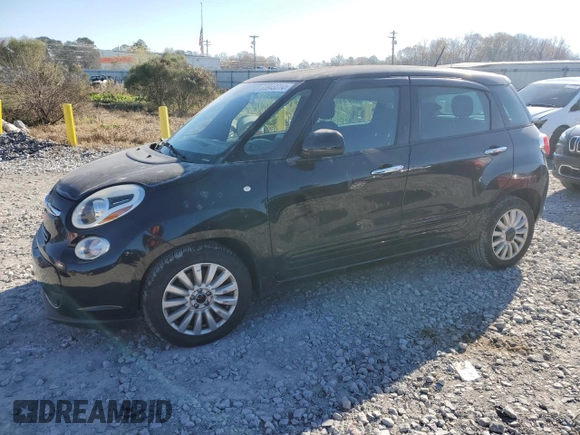 2014 FIAT 500L Easy with VIN ZFBCFABH6EZ002104, listed as a Copart auction lot 83943314 with 91,571 mi miles and Salvage Title. Bid and sale history available at DreamBid. Image 1.