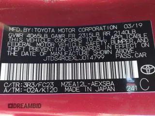 2020 Toyota Corolla SE with VIN JTDS4RCEXLJ014799, listed as a IAAI auction lot 41322672 with 83,984 mi miles. Bid and sale history available at carsss.com. Image 9.