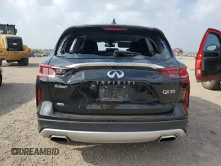 2022 Infiniti QX50 PURE with VIN 3PCAJ5AB1NF116220, listed as a Copart auction lot 48974075 with 73,079 mi miles and Salvage Title. Bid and sale history available at carsss.com. Image 6.