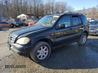 2001 Mercedes-Benz M 320/430/500 z VIN 4JGAB72EX1A277472, wystawiony jako Copart lot #86857214 z przebiegiem Nie podano mil oraz Szkoda całkowita • Salvage title. Historia ofert i sprzedaży dostępna na DreamBid. Obrazek 1.