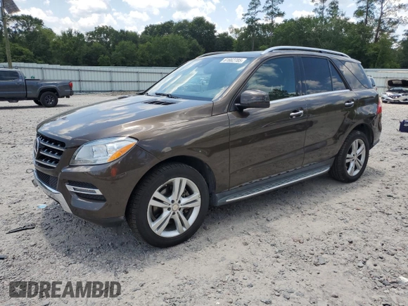 2014 Mercedes-Benz M 350 with VIN 4JGDA2EB6EA376638, listed as a Copart auction lot 61662785 with 87,328 mi miles and Salvage title. Bid and sale history available at DreamBid. Image 1.
